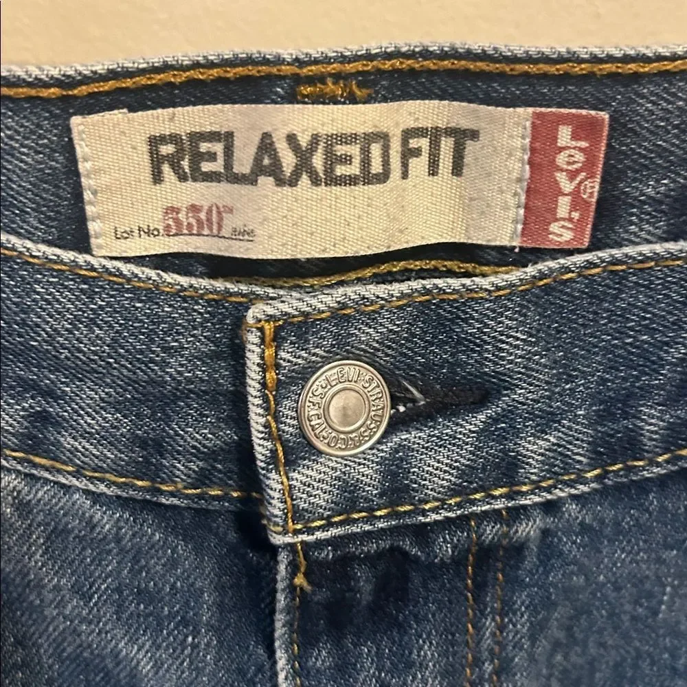 Levi's 550 Mens Relaxed Fit Tapered Leg Jeans Blue 38x34